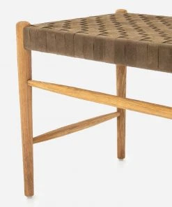 Lulu And Georgia Tess Leather Bench Furniture