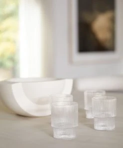 Lulu And Georgia Rian Ripple Glassware (Set Of 4)