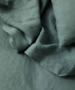 Lulu And Georgia Cultiver Linen Bedding, Flat Sheet Muted Pastels