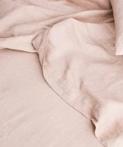 Lulu And Georgia Cultiver Linen Bedding, Flat Sheet Muted Pastels