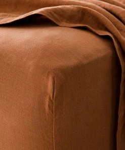 Lulu And Georgia Élan Byrd Collection Cultiver Linen Bedding, Fitted Sheet