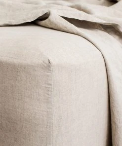 Lulu And Georgia Élan Byrd Collection Cultiver Linen Bedding, Fitted Sheet