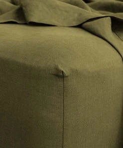 Lulu And Georgia Élan Byrd Collection Cultiver Linen Bedding, Fitted Sheet