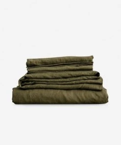 Lulu And Georgia Artful Proportions Collection Cultiver Linen Bedding, Sheet Set