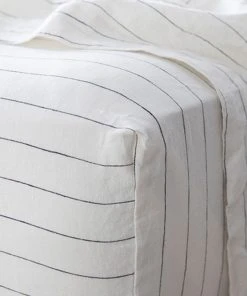 Lulu And Georgia Élan Byrd Collection Cultiver Linen Bedding, Fitted Sheet