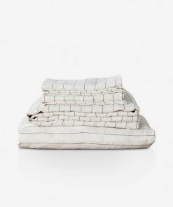 Lulu And Georgia Artful Proportions Collection Cultiver Linen Bedding, Sheet Set