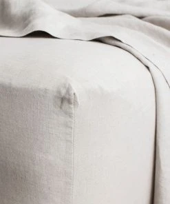 Lulu And Georgia Élan Byrd Collection Cultiver Linen Bedding, Fitted Sheet