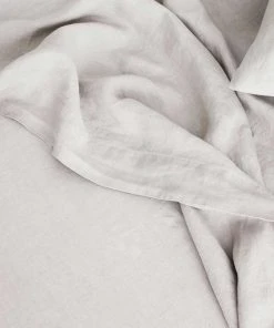 Lulu And Georgia Cultiver Linen Bedding, Flat Sheet Muted Pastels