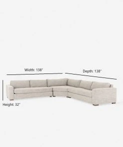 Lulu And Georgia Furniture Derbie Extended Corner Sectional Sofa
