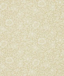 Lulu And Georgia Morris & Co. Mallow Wallpaper, Soft Gold Swatch