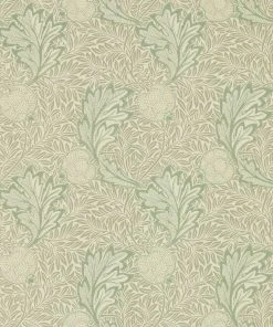 Lulu And Georgia Morris & Co. Apple Wallpaper, Bay Leaf Swatch