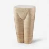 Lulu And Georgia Paris Stool, Travertine