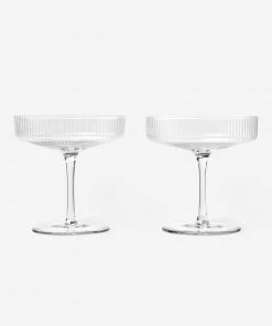 Lulu And Georgia Rian Ripple Champagne Coupe (Set Of 2)