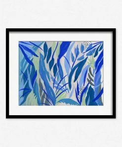 Lulu And Georgia Walls 'Blue Plants' Print By Fernanda Martinez
