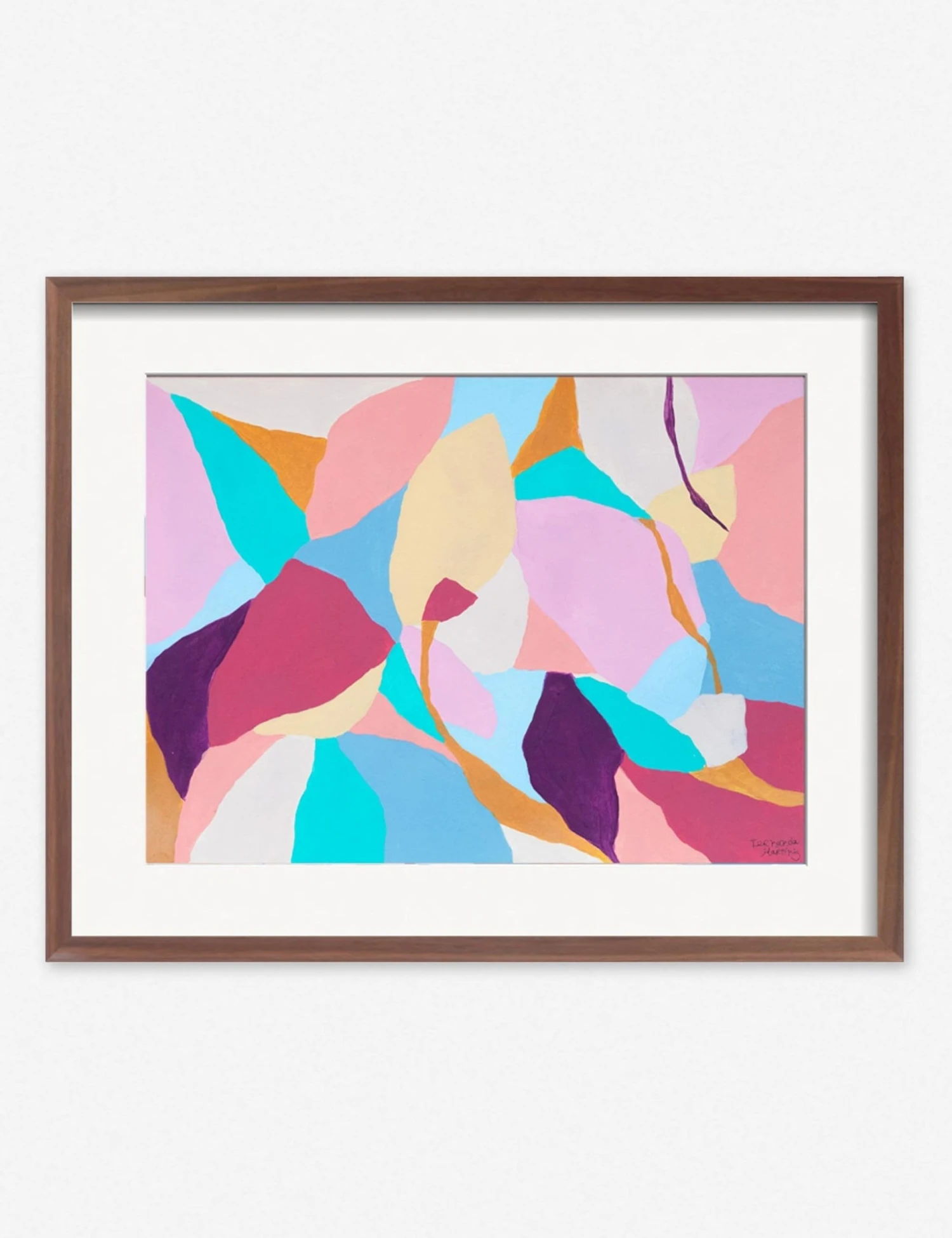 fernanda_untitled_floral_walnut_0588fab6-75f1-4799-be4c-7fcc2282e37f.jpg Lulu And Georgia 'Untitled Floral' Print By Fernanda Martinez