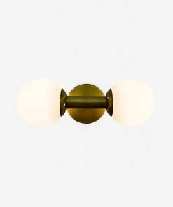 Lulu And Georgia Curved + Rounded Golde Sconce