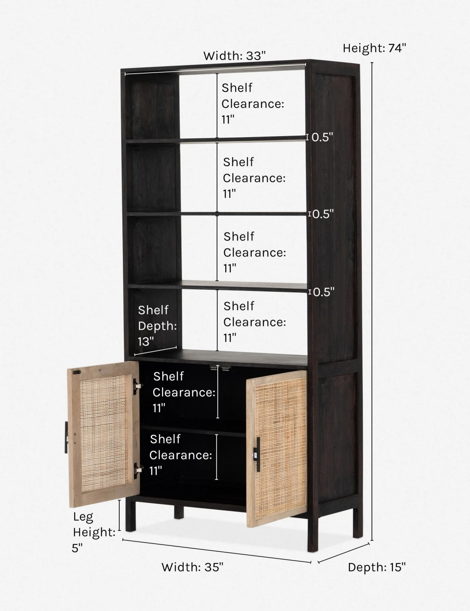 hannah-bookcase.jpg Lulu And Georgia Hannah Bookcase
