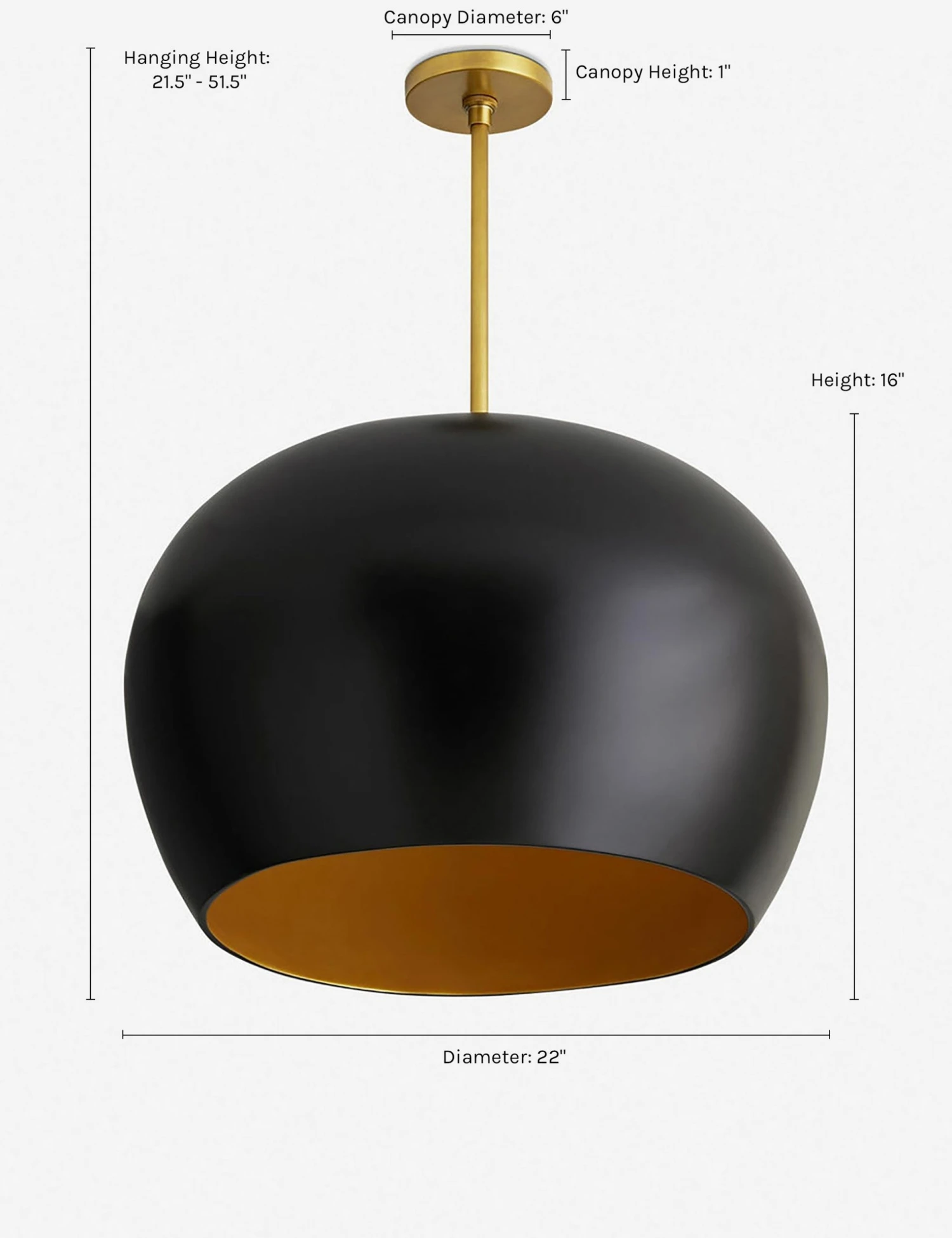 hestia-pendant-black_1564991625_2.jpg Lulu And Georgia Lighting Arteriors Patton Pendant Light