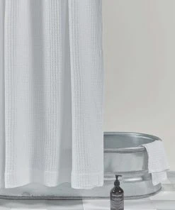 Lulu And Georgia Bed + Bath Hawkins New York Simple Waffle Shower Curtain