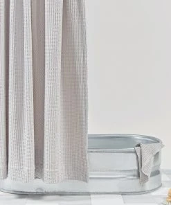 Lulu And Georgia Bed + Bath Hawkins New York Simple Waffle Shower Curtain