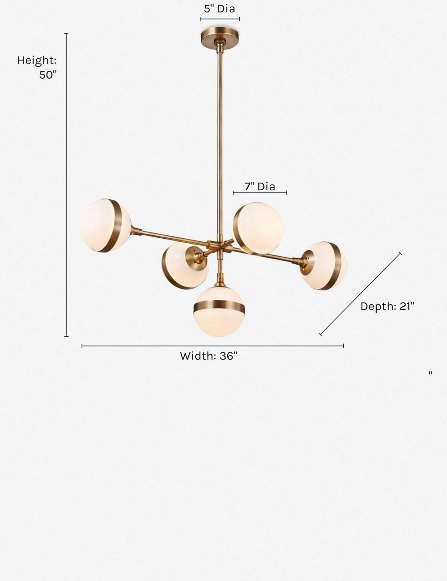 jax_5-light_chandelier.jpg Lulu And Georgia Lighting Jax Chandelier