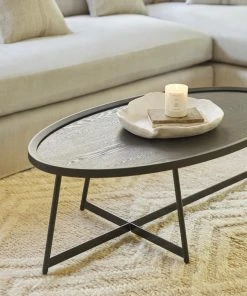Lulu And Georgia Curved + Rounded Gweneth Oval Coffee Table
