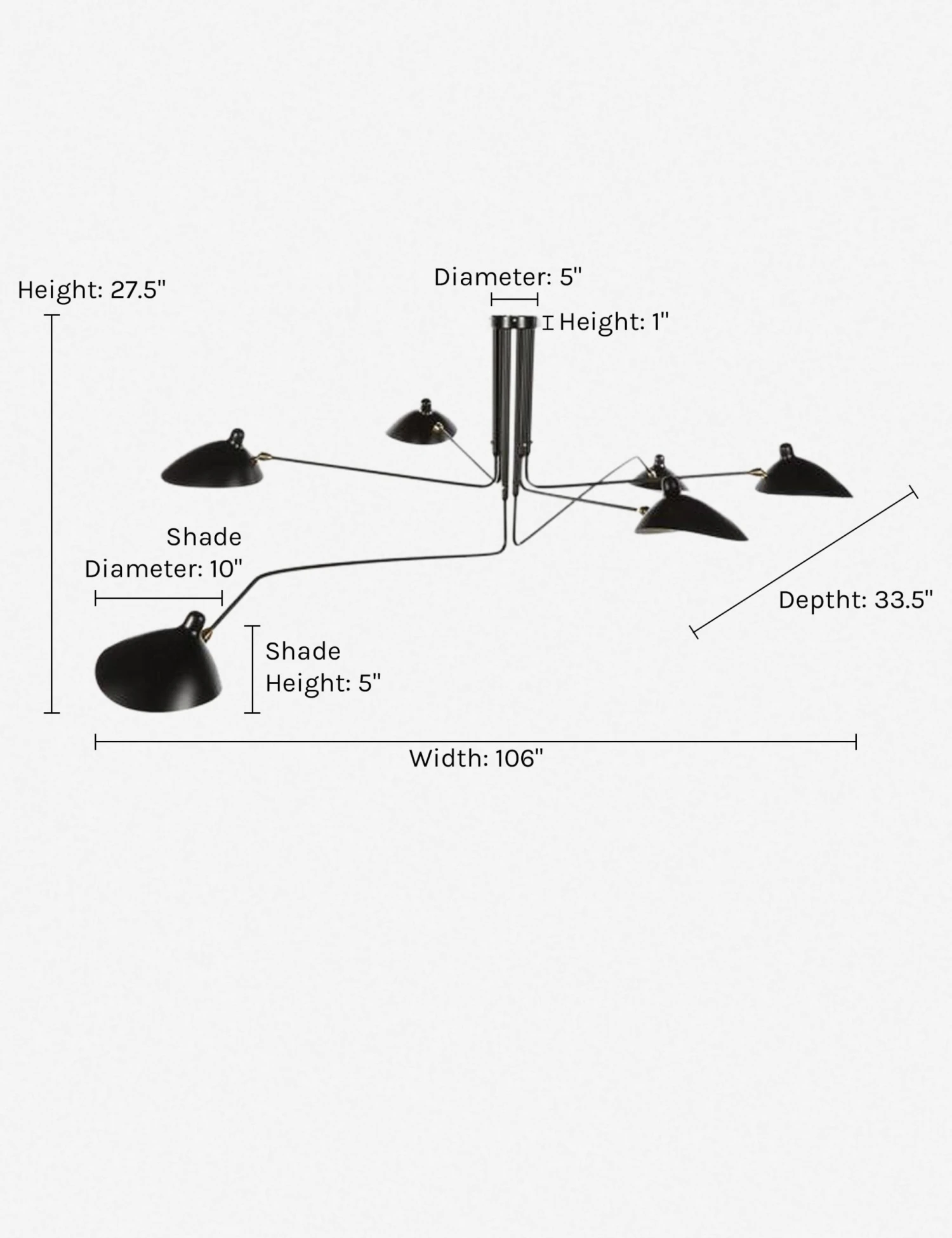 josline_chandelier_lamp_black.jpg Lulu And Georgia Lighting Josline Chandelier