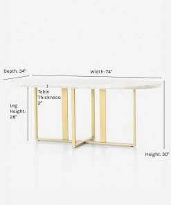 Lulu And Georgia Furniture Kara Oval Dining Table