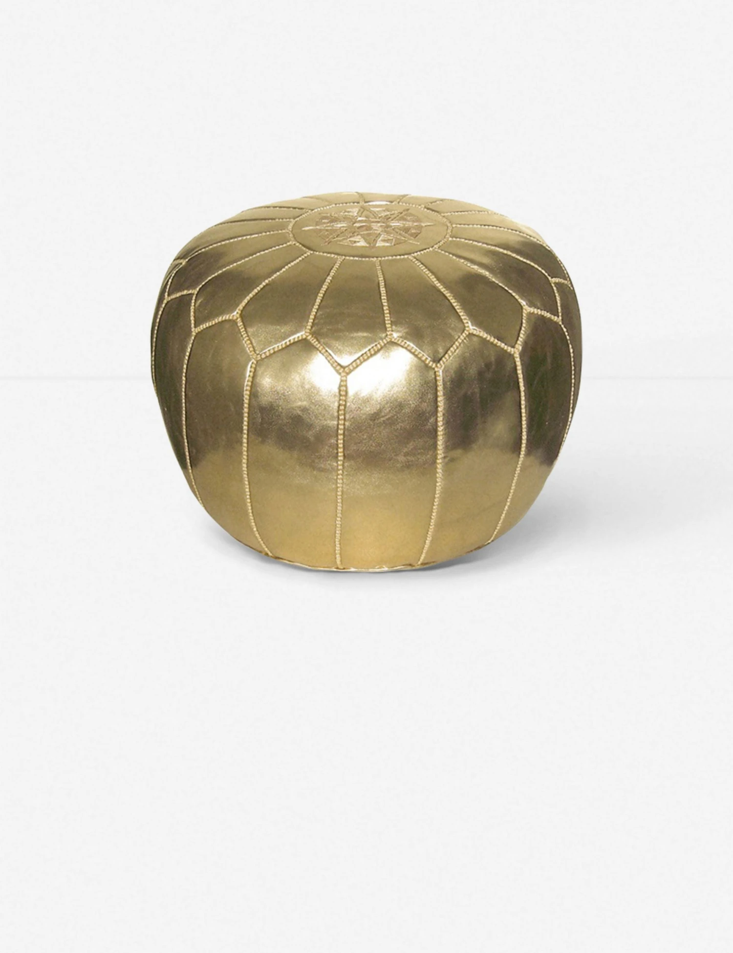 kenza-moroccan-pouf-metallic-gold.jpg Lulu And Georgia Pillows + Throws Kenza Moroccan Pouf