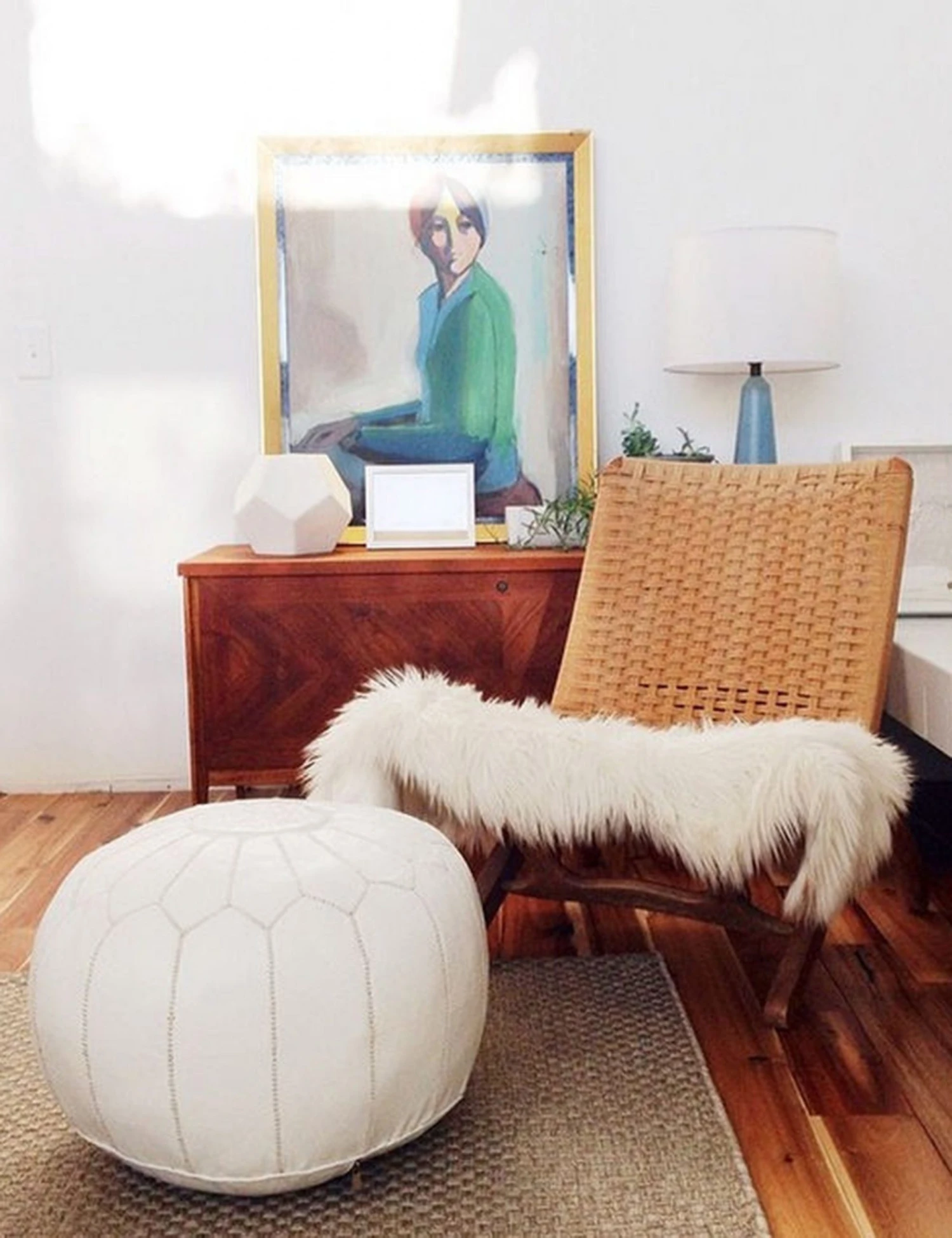 kenza-moroccan-pouf-white_1_1.jpg Lulu And Georgia Pillows + Throws Kenza Moroccan Pouf