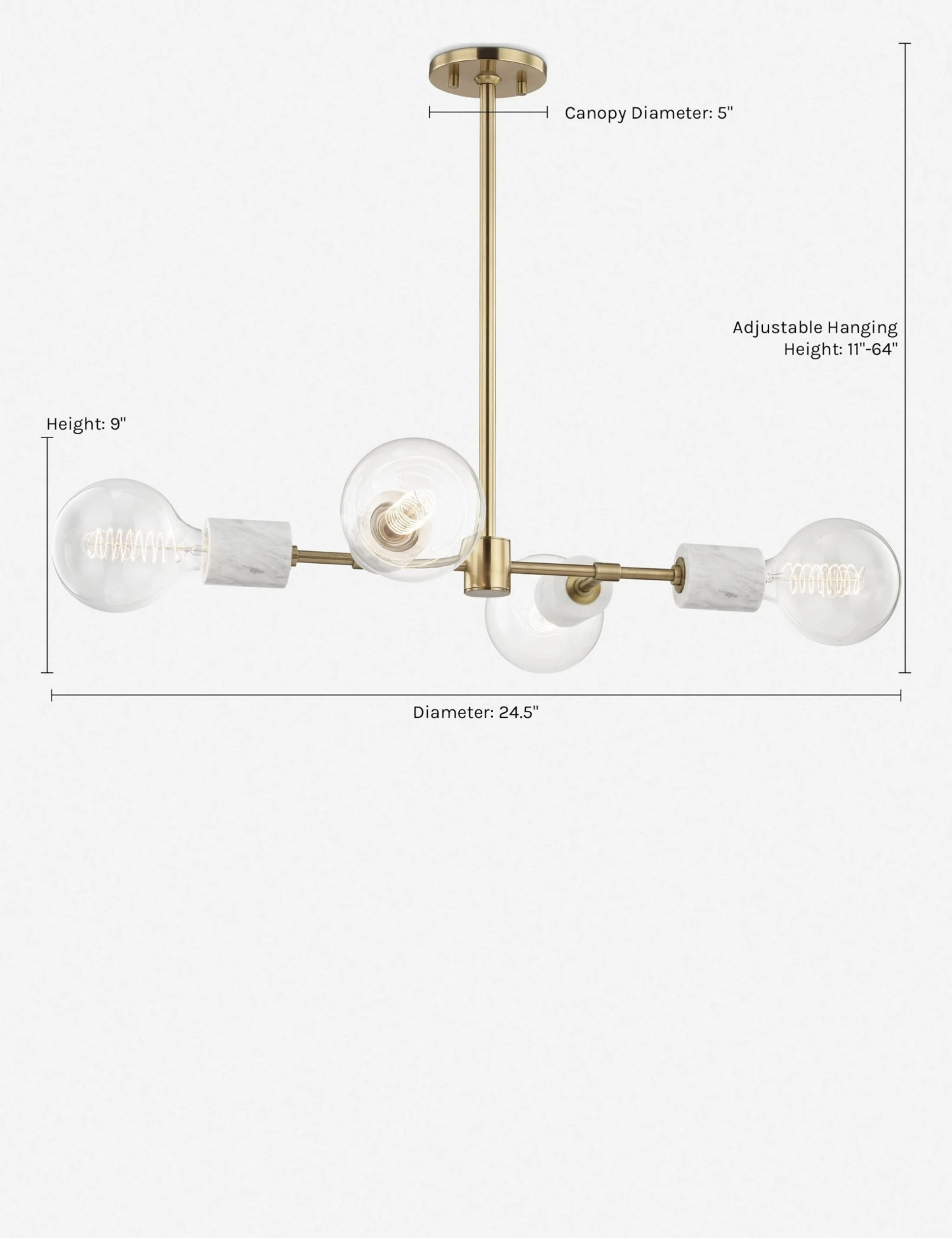 lesley_chandelier.jpg Lulu And Georgia Lesley Chandelier Sculptural