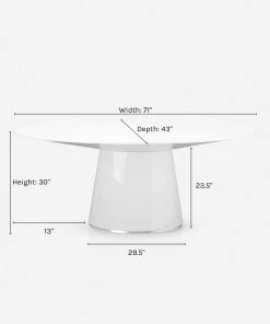 Lulu And Georgia Magar Oval Dining Table 4 Lulu And Georgia Magar Oval Dining Table