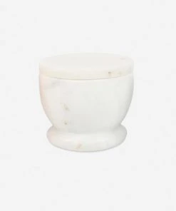 Lulu And Georgia Marble Lidded Cellar