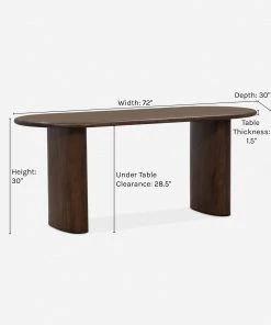 Lulu And Georgia Mattea Oval Dining Table Curved + Rounded