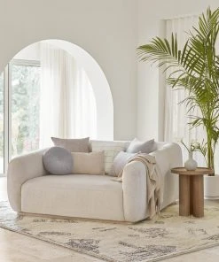 Lulu And Georgia Monroe Velvet Round Pillow Curved + Rounded