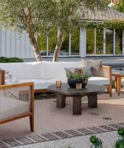 Lulu And Georgia Outdoor Collection Canta Indoor / Outdoor Round Coffee Table 2 Lulu And Georgia Outdoor Collection Canta Indoor / Outdoor Round Coffee Table