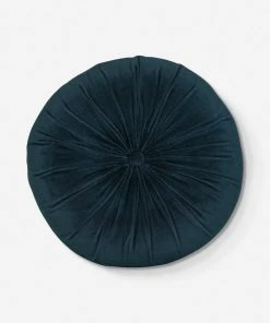 Lulu And Georgia Monroe Velvet Round Pillow Curved + Rounded