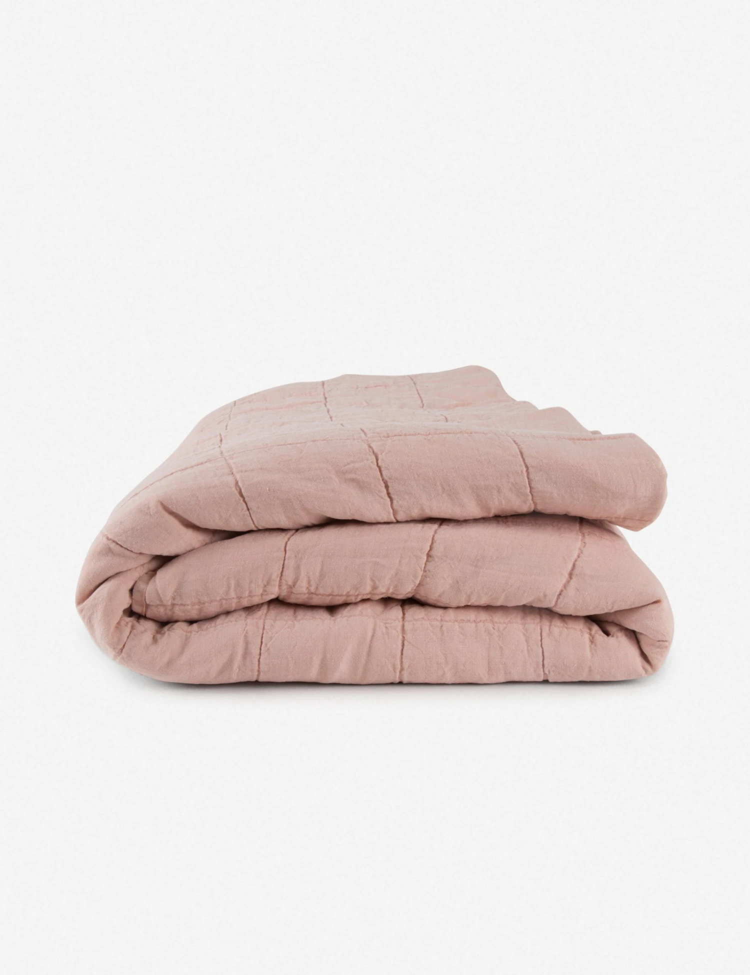 nancy-linen-quilt-blush.jpg Lulu And Georgia Hawkins New York Simple Linen Quilt Artful Proportions Collection