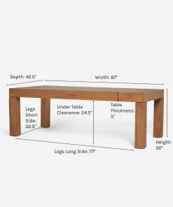 Lulu And Georgia Ness Indoor / Outdoor Dining Table Outdoor Collection