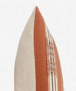 Lulu And Georgia Malva Lumbar Pillow, Rust Pillows + Throws