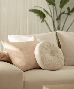 Lulu And Georgia Monroe Velvet Round Pillow Curved + Rounded