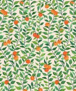 Lulu And Georgia Orange Crush Wallpaper By Nathan Turner Walls