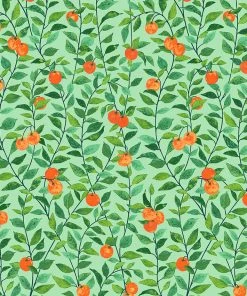 Lulu And Georgia Orange Crush Wallpaper By Nathan Turner Walls