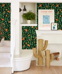 Lulu And Georgia Orange Crush Wallpaper By Nathan Turner Walls