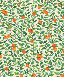 Lulu And Georgia Orange Crush Wallpaper By Nathan Turner Walls