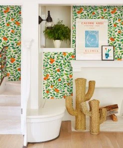 Lulu And Georgia Orange Crush Wallpaper By Nathan Turner Walls