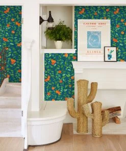 Lulu And Georgia Orange Crush Wallpaper By Nathan Turner Walls