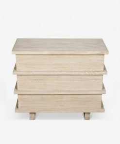 Lulu And Georgia Corliss 3-Drawer Dresser, White Wash Furniture