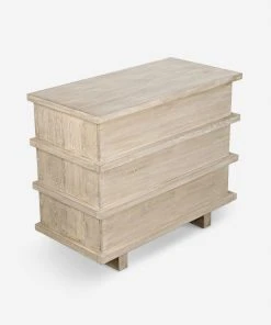 Lulu And Georgia Corliss 3-Drawer Dresser, White Wash Furniture