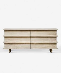 Lulu And Georgia Furniture Corliss 6-Drawer Dresser, White Wash